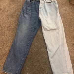 Pacsun Two-Tone Denim Sz 26 high rise Jeans